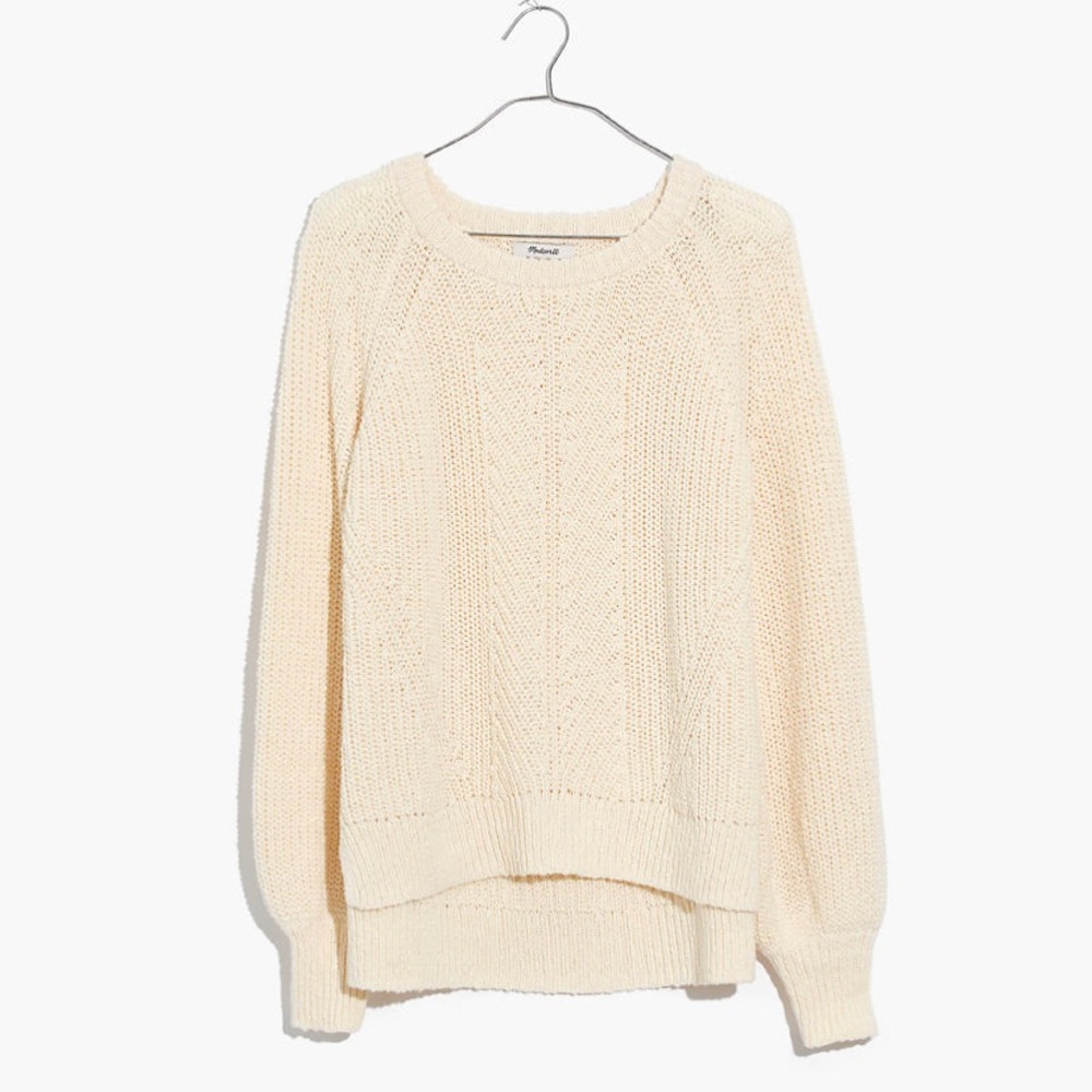 Madewell Balloon-Sleeve Pullover Sweater
